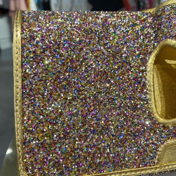 Perrin Paris Glitter Glove Clutch - Picture 6 of 10